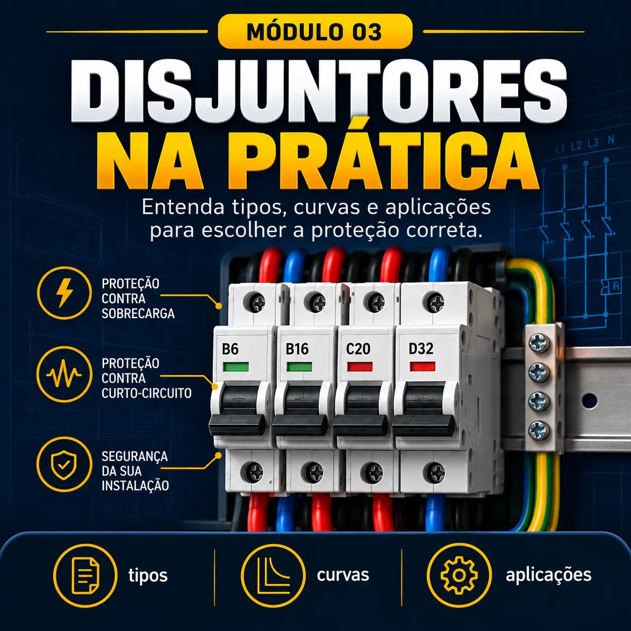 Disjuntores na Prática